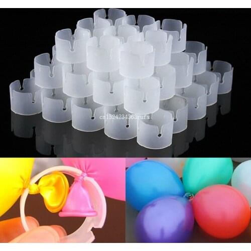 500pcs Balloon Clips Connect Ring Connectors Balloon Arch Folder Buckles Clip Multiple Accessories