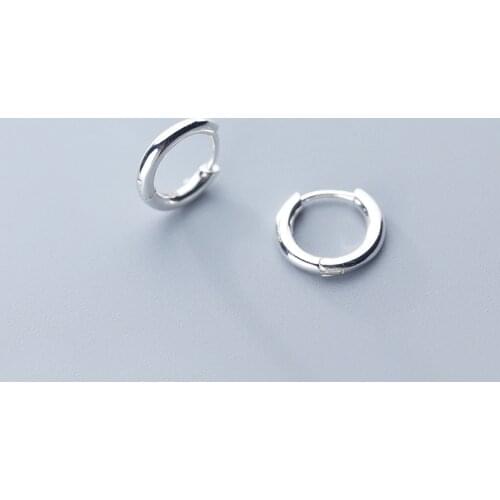 MloveAcc Original Style Hoop Earrings 925 Sterling Silver Small Earrings for Women Wedding Party Silver 925 Jewelry