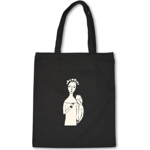 Womens Shopping Bags Shoulder Bag Storage Handbag Environmentally Reusable Foldable Eco Grocery Totes Boodschappentas Canvas