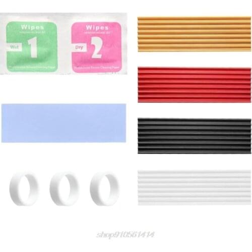 1Set Aluminum Cooling Heatsink Cooling Thermal Pad Cooler For NVME M.2 2280 PCI-E SSD Solid State Hard Drive MY19 21 Dropship