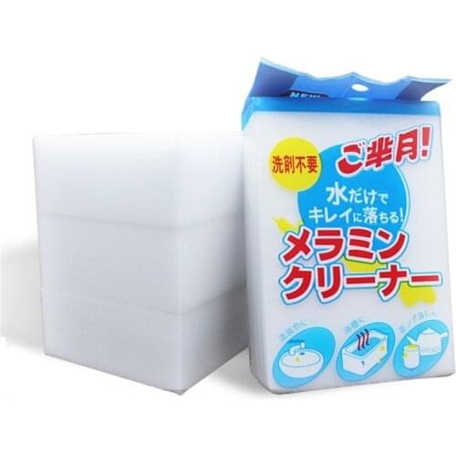 10PCS White Melamine Sponge Magic Sponge Eraser For Kitchen Office Bathroom Clean Accessory/Dish Cleaning Nano