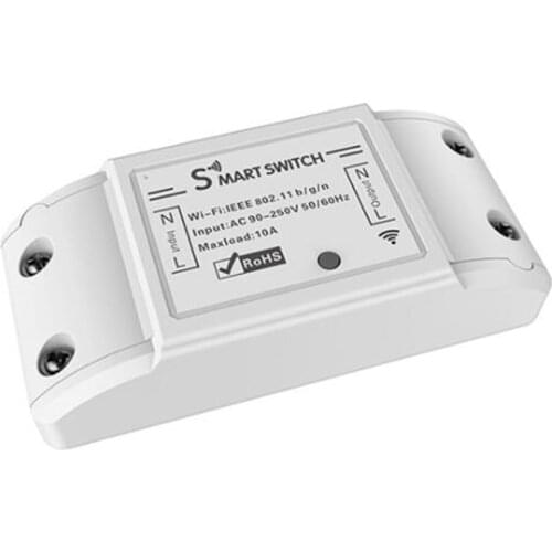 10A Wifi Smart Switch Remote Wireless Timer Light Switch Universal DIY Smart Home Automation Module Support for Alexa