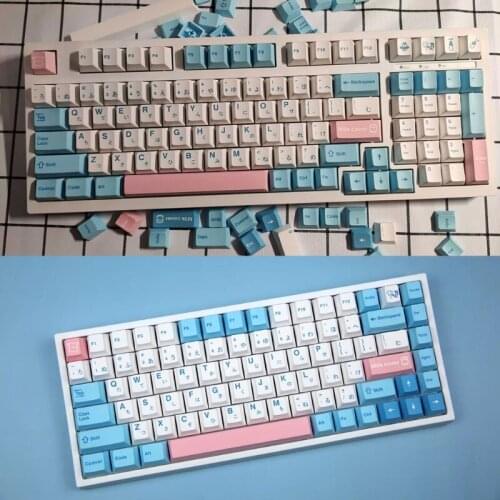 140 Keys/set Cherry Profile Milk Theme Keycaps for cherry MX Kailh Gateron Switches PBT Dye Sublimation Key 87HD