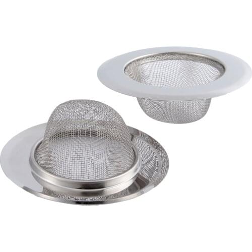 2Pcs Kitchen Sink Strainer 11.3CM Stainless Steel Bathtub Hair Catcher Stopper Bathroom Shower Drain Hole Filter Sink Strainer