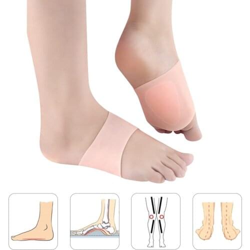 2 Pcs Professional Orthopedic Arch Support Foot Pad For Men Women Flat Feet Flat Feet Corrector Shoe Cushion Insole For Fasciiti