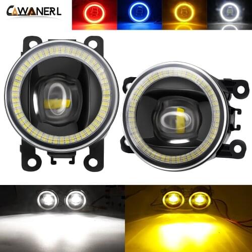 2 X Car Fog Light LED Angel Eye Daytime Running Lamp DRL 30W 12V For Dacia Duster Sandero Solenza Logan Mazda MPV Lincoln Scion