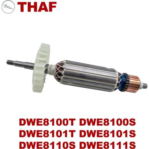AC220V-240V Armature Rotor Anchor Replacement for DEWALT Angle Grinder DWE8101S DWE8100S DWE8100T DWE8101T DWE8110S DWE8111S