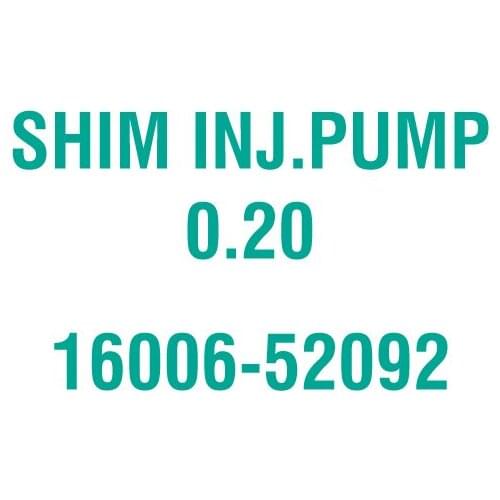 For Kubota 16006-52092 SHIM INJ.PUMP 0.20