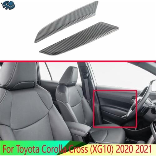 For Toyota Corolla Cross (XG10) 2020 2021 Car Inside Door Garnish Body Trim Accent Molding Cover Bezel Styling Protector