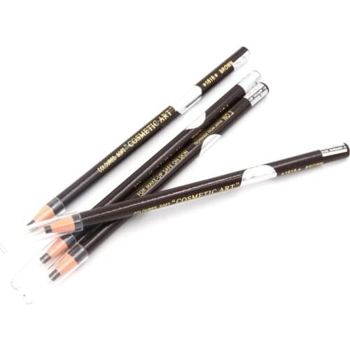 4 Pieces/Lot 18cm brown Pull Eyebrow Waterproof Pencil For Permanent Eyebrow Cosmetic Beauty Makeup free shipping