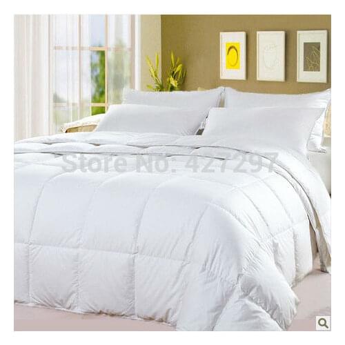 Square Grid--New 420GSM Duck Down Quilt Doona Comforter Blanket King Or Make Any Size White