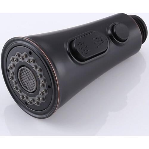 Oil Rubbed Bronze ABS plastic 2-Function Pull Out Spray Head Replacement Part Kitchen Sink Faucet Head