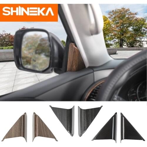 SHINEKA Interior Mouldings For Nissan patrol y62 2017+ A pillar decoration ABS Sticker For nissan patrol y62 accessories