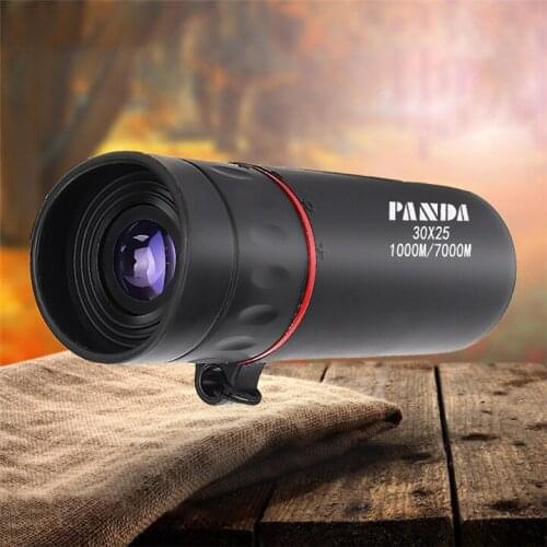 HD 30x25 Monocular Telescope Binoculars Zooming Focus Green Film Optical Hunting High Quality Tourism Scope Outdoor Camping Tool
