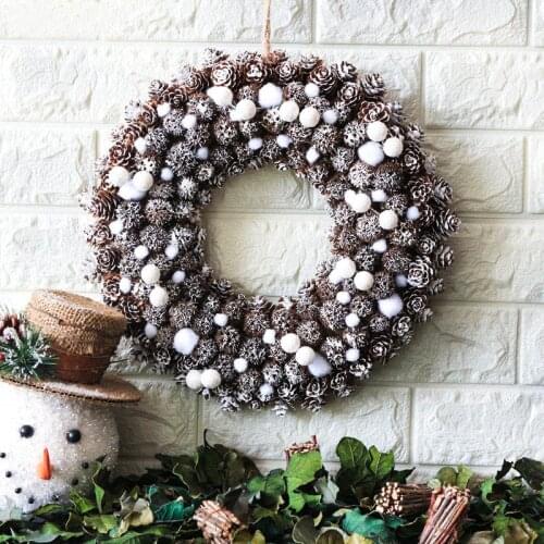 Wreath Kit Handcraft DIY Natural Dry Flowers Wreath Front door Christmas Home Décor Artificial Flower Wedding Decoration