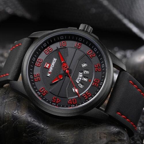 NAVIFORCE Luxury Brand Watches For Men Fashion Quartz Watch for Man Military Sports Date Leather Male Clock Relogio Masculino