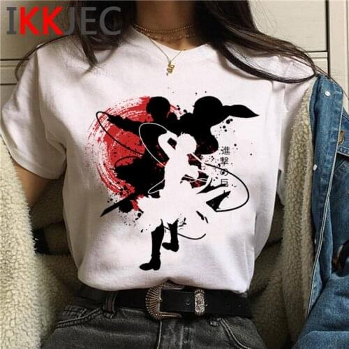 Attack on Titan Shingeki No Kyojin summer top men casual 2021 grunge tumblr streetwear t-shirt t shirt plus size white t shirt