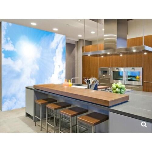 Custom natural scenery wallpaper,Sunlight Through Clouds,3D photo murals for ceiling living room background wall vinyl wallpaper