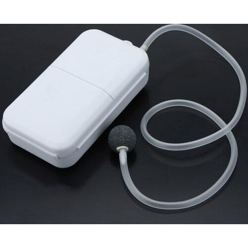 Portable Air Pump Fishing Aerator Oxygenated Live Bait Aquarium Battery Powered &T8