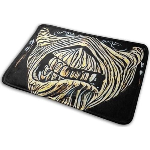 Eddie Mask Mat Rug Carpet Anti-Slip Bedroom Entrance Door Mat Jason Mask Jason Voorhees Friday The 13th Mask Pinhead Hellraiser