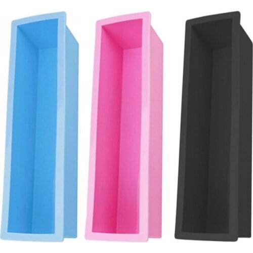 Rectangle Silicone Loaf Mold Processing DIY Tools Cake Soap Baking Cold Toast