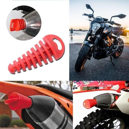 PVC Air-bleeder Plug Exhaust Silencer Muffler Wash Plug Pipe Protector Motorcycle Exhaust Pipe Motocross Tailpipe cn