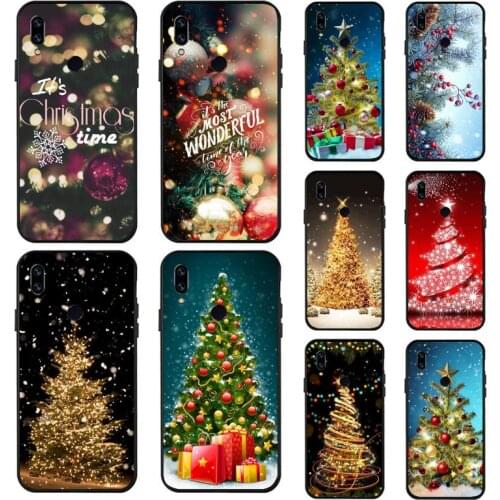 Christmas tree happy new year fashion fouda capa cover capa Phone Case For Xiaomi Redmi note 7 8 10 9 s 9t lite pro