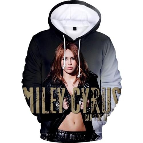 Personality Miley Cyrus 3D Hoodie Sweatshirt Men/Women Fashion Long Sleeve Hip Hop Hoodies Harajuku Streetwear Style Clothes