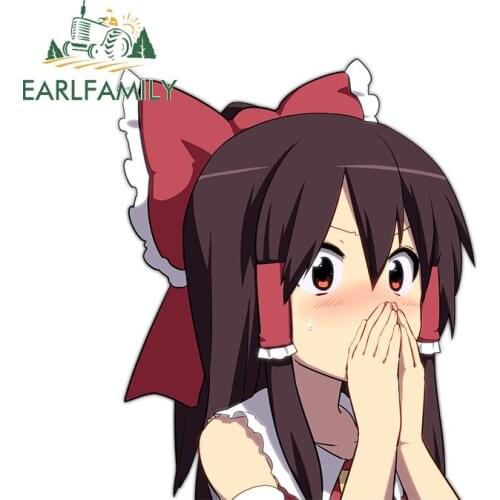 EARLFAMILY 13cm x 10.8cm for 4ChanArchives Vinyl Car Stickers Waterproof Windshield Anime Decoration Scratch-proof Window Decal