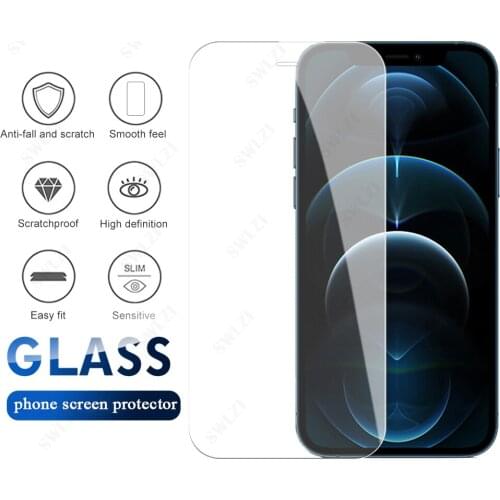 Glass for iphone 12 Mini 11 Pro Max X XS XR SE Tempered Glass iphone 8 7 6 6s Plus Protective Phone Screen Protector on the Film