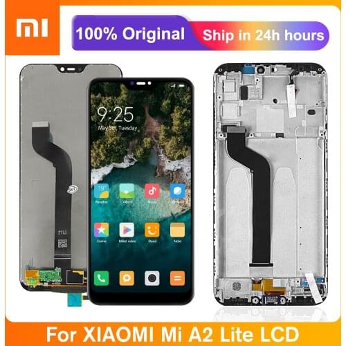 Lcd For Xiaomi Mi A2 Lite LCD Display Touch Screen Digitizer With Frame Replacement For Redmi 6 Pro LCD Screen