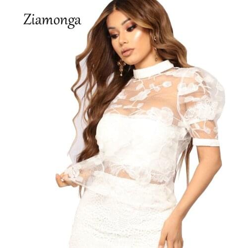 Ziamonga Womens Chiffon Blouses
