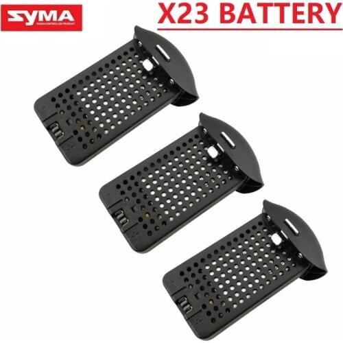 1-5pcs Battery for SYMA X23/X23W Accessories Battery for SYMA X23/X23W RC Aircraft Spare Parts 3.7V 500mah Battery Black White