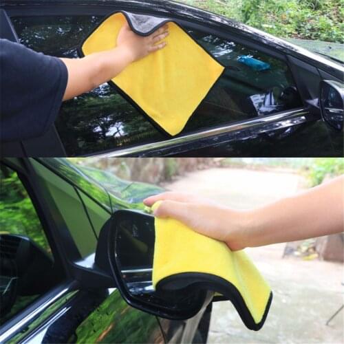 1pcs Universal Microfiber Auto Wash Towel Car Cleaning Drying Cloth Hemming Car Care Cloth Detailing Car Wash Towel 30x30/60CM