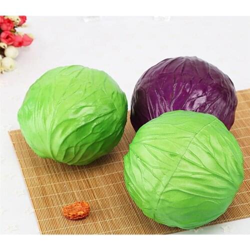 1pc Lifelike Artificial Vegetable Realistic Cabbage Faux Vegetable Decor Photography Prop Home Decor Accessories Party Supplies