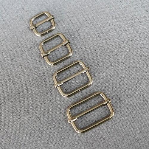 1 pcs/pack 15mm 20mm 25mm 32mm Silver Webbing Metal Straps Belt Loop Buckle Slider Adjuster Bag Handbag Dog Pet Collar Clasp