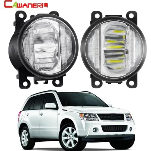 2in1 Fog Light + Daytime Running Light For Suzuki Grand Vitara 2/II JT 2005-2015 Car Front Bumper LED Fog Lamp DRL H11 12V