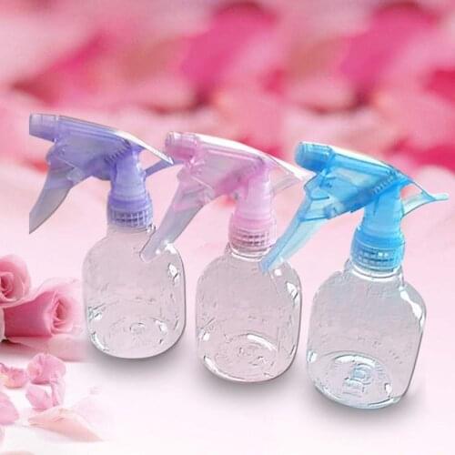 3PCs Plastic Spray Bottle Water Mist Sprayer Transparent Empty Refillable Bottles Haircut Salon Barber Hairdressing Bottles