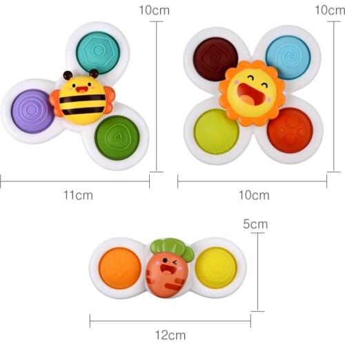 New Arrival 3 Pack cSimple Dimple Poppet Hand Fidget Spinner Push Pop Popper Bubble Sensory Toys Party Favor