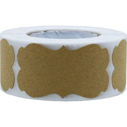 300pcs Blank Stickers scrapbooking labels sticker for Package and wedding decoration DIY stationery sticker 2*1.2inch