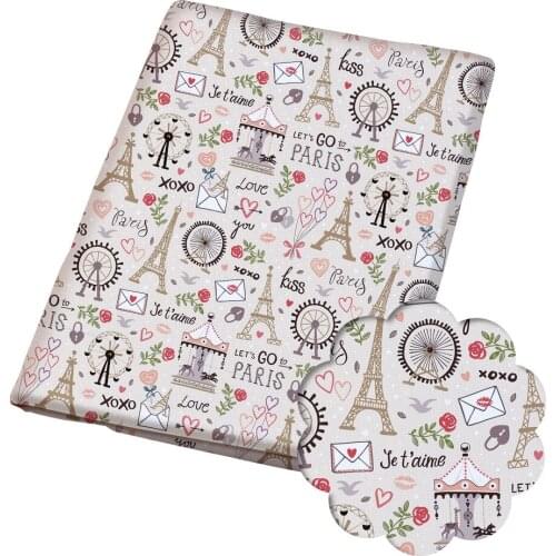 50*140CM Easter Day Polyester cotton Fabric Patchwor Printed for Tissue Kids Home Textile for Sewing Doll Dress Curtain