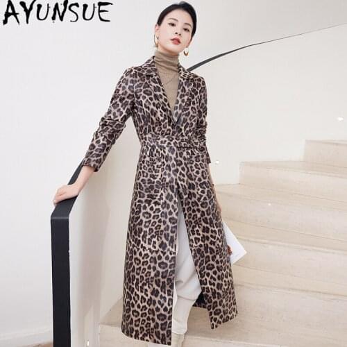AYUNSUE Women's Sheepskin Coats