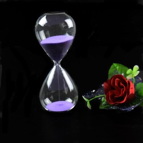 1PC 60 minutes Awaglass Hand-blown Timer clock Magnetic Hourglass ampulheta crafts sand clock hourglass timer JY 1189-7