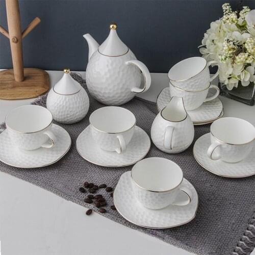 European bone china coffee cup and saucer suit afternoon tea set tea cup 15 coffee sets ceramic gift tea set