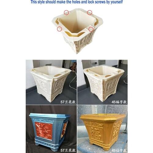 DIY Cement Flowerpot ABS Mould Big Size Concrete Mold flower pot DIY craft tools garden props groot planter