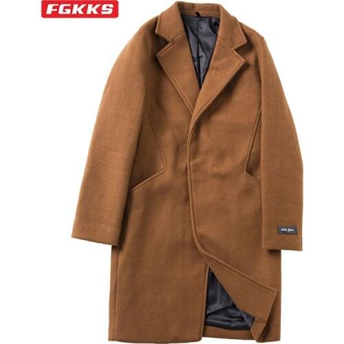 FGKKS Mens Wool Coats