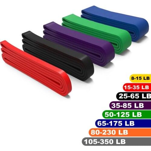 Fitness Train Resistance Bands 208cm Gym Pilates Elastic Rubber Pull Up Crossfit Power Latex Expander Hanging Yoga Loop Band