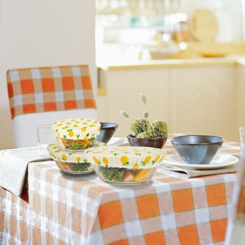 3pc Cotton Stretch Lids Set Universal Lid Cotton Bowl Pot Lid Cotton Cover Pan Cooking Food Fresh Cover Microwave Cover Supplies