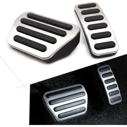 2PCS AT Car Fuel Gas Brake Pedals Cover Kits For Range Rover Sport 2013-2021 For Land Rover Discovery 5 2017 2018 2019 2020 2021