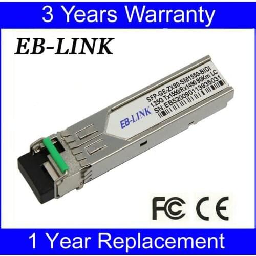 For Cisco Compatible GLC-BX-D80,TX1550/RX1490nm 1.25G 80km BIDI SFP Transceiver module
